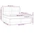 Vidaxl Box spring postelja z vzmetnico taupe 180x200 cm blago