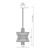 Luster na lancu AURELIA 8xE14/40W/230V hrom