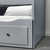 HEMNES Dnevni krevet s 3 fioke/2 dušeka, siva/Agotnes tvrdo,, 80x200 cm