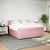 Vidaxl Box spring postelja z vzmetnico roza 180x200 cm žamet
