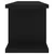 Zidne police 2 kom crne 75 x 18 x 20 cm konstruirano drvo