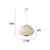 LED luster na sajli BOLA LED/11W/230V + 1xE27/5W krem