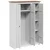 Ormar od borovine s 3 vrata bijeli 118 x 50 x 171,5 cm Panama