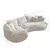 Atelier del Sofa Ugaona garnitura na razvlačenje Venedik Left, 317 x 163.5 x 71 cm, Siva