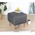 Atelier del Sofa Tabure 43x43cm, Sivo
