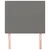 Vidaxl Vzglavje postelje temno sivo 80x5x118/128 cm blago