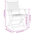 Sklopive vrtne stolice 8 kom 54x61x88 cm od drva bagrema