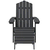 Vrtna stolica Adirondack s osloncem za noge HDPE antracit