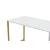 Hanah home Radni sto 240x74x60?cm Belo-Zlatni