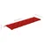Jastuk za vrtnu klupu crveni 200x(50+50)x7 cm od tkanine Oxford