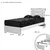 Hanah Home Ram za krevet Fuga 90, 95x100x205 cm, Orah