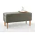 Atelier del Sofa Tabure Glend, 100x50x43cm, Zeleni