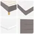Vidaxl LED Box Spring Postelja z LED trakami Taupe 120 x 200 cm blago
