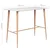 Vidaxl Barska miza bela 120x60x96 cm