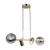Opviq Luster Zerde-80-04, O14, 12cm, IP20 Zlatno-crne boje