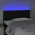 Vidaxl vidaXL Vzglavje postelje z LED diodo črno 90x5x78/88 cm blago