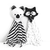 Igrača za maženje Koala Bamboo toTs-smarTrike Black&White od bambusa i pamuka