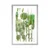 Plakat s paspartujem zelena abstrakcija dreves - 30x45 black