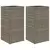 Vrtne sadilice 2 kom siva 40 x 40 x 80 cm od poliratana