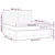 Vidaxl Box spring postelja z vzmetnico modra 160x200 cm blago