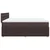Vidaxl Box spring postelja z vzmetnico temno rjav 200x200 cm blago
