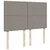 Vidaxl Box spring postelja z vzmetnico taupe 160x200 cm blago