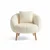 Lida - White White Wing Chair