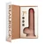 REALROCK - Vibrator s priseskom - naravni videz (18 cm)