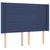 Vidaxl Box spring postelja z vzmetnico LED modra 140x190 cm blago