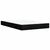 Vidaxl Box spring postelja z vzmetnico črna 120x190 cm blago