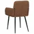 vidaXL Jedilni stoli 2 pcs Umetno nubuk usnje Rjava 59 x 56,5 x 85 cm