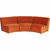 Meblo Trade Fotelja Wave Orange 109x84x82,5h cm
