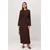 Trendyol Modest Ženska haljina Tctss26Eb00155, Smeđa