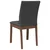vidaXL Jedilni stoli z blazinami 2 kosa Brown Solid Wood Rubber