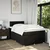 Vidaxl Box spring postelja z vzmetnico črn 120x200 cm blago
