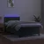 Vidaxl Box spring postelja z vzmetnico LED tem. zelena 80x200 cm žamet