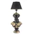 Opviq Stona lampa E27 Socket, Crno-Zlatna