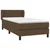 Vidaxl Box spring postelja z vzmetnico temno rjava 80x200 cm blago
