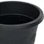 Okrugla saksija za cveće 6 pcs Crna O 22 x 18 cm Plastika