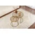 Hanah Home Klub sto-set Aurum, 60x60x43cm, 2 komada, Zlatne boje