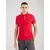 TOMMY HILFIGER Majica Slim Fit Tipped  rdeča / vinsko rdeča / bela