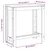 Vidaxl Barska miza bela 102x50x103,5 cm inženirski les