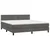 Vidaxl Box spring postelja z vzmetnico temno siva 160x200 cm žamet
