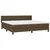 Vidaxl Box spring postelja z vzmetnico temno rjav 200x200 cm blago