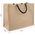 vidaXL Jutene torbe 5 pcs Naravna in črna 42 x 33 x 19 cm
