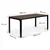 Northix Vrtna miza Polywood za 8 oseb, 180x90 cm, rjava