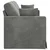 Sofa Tamno siva 198 x 78 x 80 cm Baršun