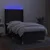 Vidaxl Box spring postelja z vzmetnico LED črna 100x200 cm blago