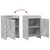 vidaXL Posteljne mize 2 pcs Betonsko siva 40 x 30 x 60 cm