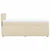 Vidaxl Box spring postelja z vzmetnico krem 90x200 cm blago